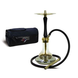 LEGEND HOOKAH Çantalı Çelik Nargile Takımı LH014 GSY Titanyum Gold