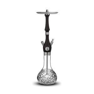 MR.WOOD Nargile Takımı - Black Craft Kristal Şişe (Marpuç Dahil)