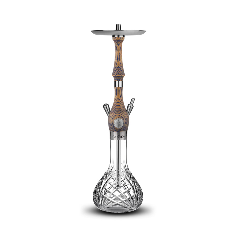 MR.WOOD Nargile Takımı - Blue Craft Kristal Şişe (Marpuç Dahil) 3 3 blue craft kristal sise marpuc dahil
